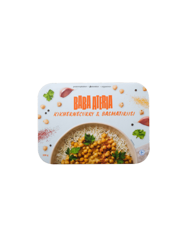 Baba Ateria: Täyteläinen kikhernecurry & basmatiriisi
