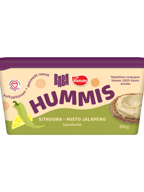 Hummis Sitruuna & mieto jalapeno